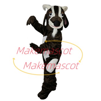 Captive Brown Goat of Farm Mascot Costume