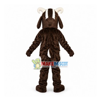 Captive Brown Goat of Farm Mascot Costume Captive Brown Goat of Farm Mascot Costume