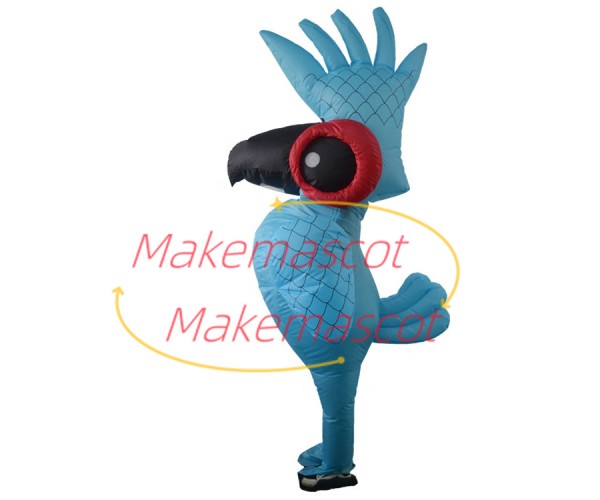 Inflatable Standing Blue Chicken Mascot Costume Inflatable Standing Blue Chicken Mascot Costume