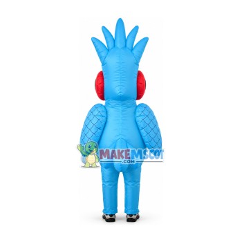 Inflatable Standing Blue Chicken Mascot Costume Inflatable Standing Blue Chicken Mascot Costume