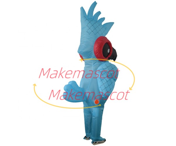 Inflatable Standing Blue Chicken Mascot Costume Inflatable Standing Blue Chicken Mascot Costume