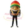 Inflatable Smiley Head With Pigtails Mascot Costume