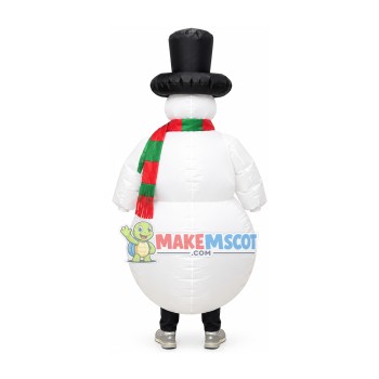 Inflatable Christmas Snowman Adult Mascot Costume Inflatable Christmas Snowman Adult Mascot Costume