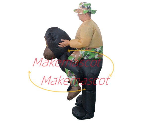 Inflatable Riding Outdoor Orangutan Mascot Costume Inflatable Riding Outdoor Orangutan Mascot Costume