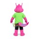 Exercising Pink Squirrel Mascot Costume Exercising Pink Squirrel Mascot Costume