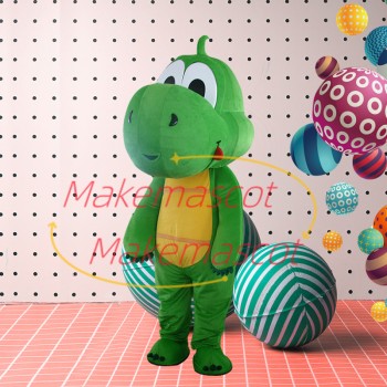 Baby Dragon With Big Head Mascot Costume Baby Dragon With Big Head Mascot Costume
