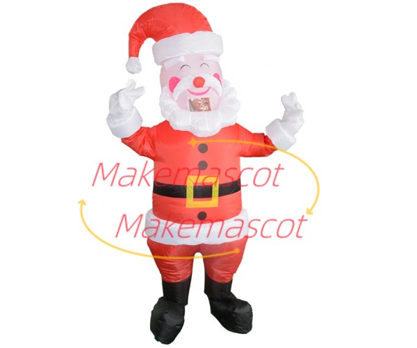 Inflatable Smiling Santa Claus Mascot Costume Inflatable Smiling Santa Claus Mascot Costume