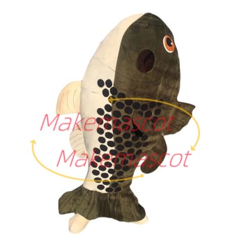 Vividly Erected Crucian Carp Mascot Costume Vividly Erected Crucian Carp Mascot Costume