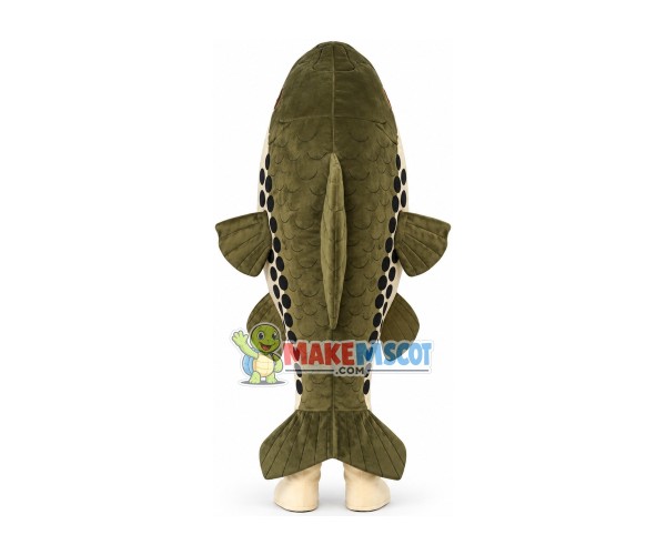 Vividly Erected Crucian Carp Mascot Costume Vividly Erected Crucian Carp Mascot Costume