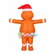 Inflatable Christmas Smiley Gingerbread Man Mascot Costume Inflatable Christmas Smiley Gingerbread Man Mascot Costume