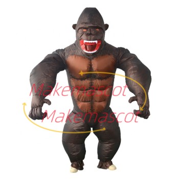 Inflatable Fierce Muscle Chimpanzee Mascot Costume