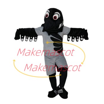 Active Defensive Swift Blackbird Mascot Costume Active Defensive Swift Blackbird Mascot Costume
