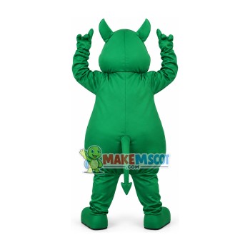 The Evil Green Devil Mascot Costume The Evil Green Devil Mascot Costume