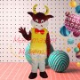 Lightweight Serving Cattle Mascot Costume
