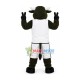 The Celebratory Happy Black Bull Mascot Costume The Celebratory Happy Black Bull Mascot Costume