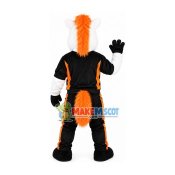 Concentrated White Horse Playing Basketball Mascot Costume Concentrated White Horse Playing Basketball Mascot Costume