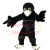 Adult Bulky Black Bird Mascot Costume