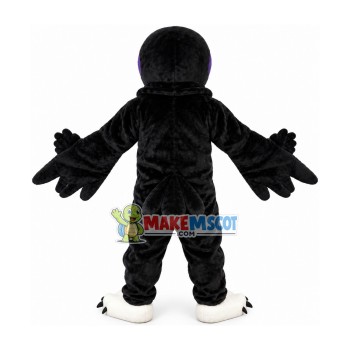 Adult Bulky Black Bird Mascot Costume Adult Bulky Black Bird Mascot Costume