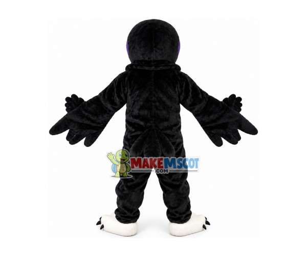 Adult Bulky Black Bird Mascot Costume Adult Bulky Black Bird Mascot Costume