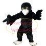Adult Bulky Black Bird Mascot Costume