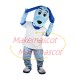 Fancy Well-behaved Light Blue Dog Mascot Costume Fancy Well-behaved Light Blue Dog Mascot Costume