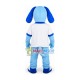 Fancy Well-behaved Light Blue Dog Mascot Costume Fancy Well-behaved Light Blue Dog Mascot Costume