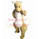 Stout The Jumping Beige Kangaroo Mascot Costume Stout The Jumping Beige Kangaroo Mascot Costume