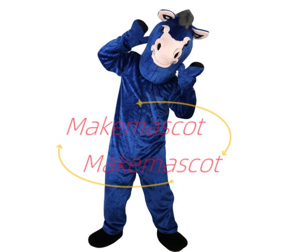 Swift Blue Horse On The Grassland Mascot Costume Swift Blue Horse On The Grassland Mascot Costume