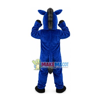 Swift Blue Horse On The Grassland Mascot Costume Swift Blue Horse On The Grassland Mascot Costume