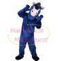 Swift Blue Horse On The Grassland Mascot Costume