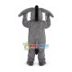 Simple-minded Plush Gray Donkey Mascot Costume