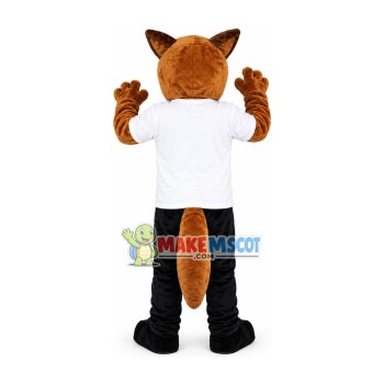 The Training Brown Police Wolfdog Mascot Costume The Training Brown Police Wolfdog Mascot Costume