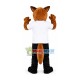 The Training Brown Police Wolfdog Mascot Costume The Training Brown Police Wolfdog Mascot Costume