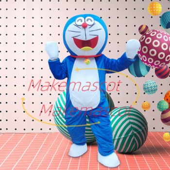 Doraemon With Big Smile Face Mascot Costume Doraemon With Big Smile Face Mascot Costume