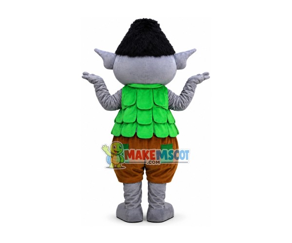 Bran of Elves With Gray-green Skin Mascot Costume Bran of Elves With Gray-green Skin Mascot Costume