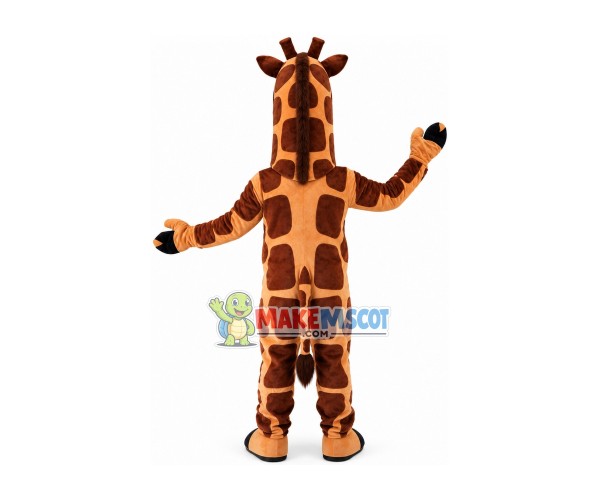 Haughty Giraffe In The African Savannah Mascot Costume Haughty Giraffe In The African Savannah Mascot Costume