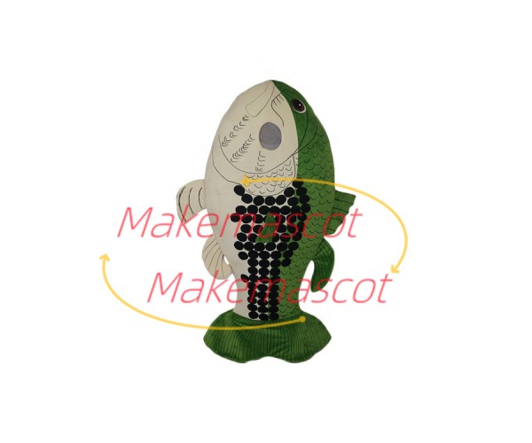 Swimming Green Deep-sea Fish Mascot Costume Swimming Green Deep-sea Fish Mascot Costume