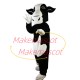Black Cow With Mild Spleen Mascot Costume Black Cow With Mild Spleen Mascot Costume