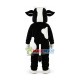 Black Cow With Mild Spleen Mascot Costume Black Cow With Mild Spleen Mascot Costume