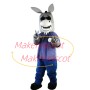 Elated Donkey With Sunglasses Mascot Costume
