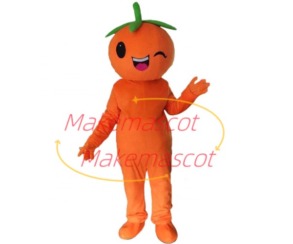 The Winking Cartoon Orange Baby Mascot Costume
