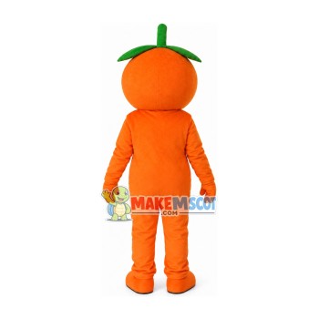 The Winking Cartoon Orange Baby Mascot Costume The Winking Cartoon Orange Baby Mascot Costume