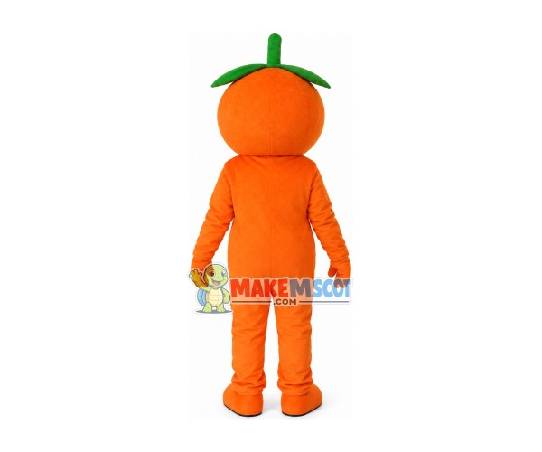 The Winking Cartoon Orange Baby Mascot Costume The Winking Cartoon Orange Baby Mascot Costume