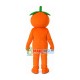 The Winking Cartoon Orange Baby Mascot Costume The Winking Cartoon Orange Baby Mascot Costume