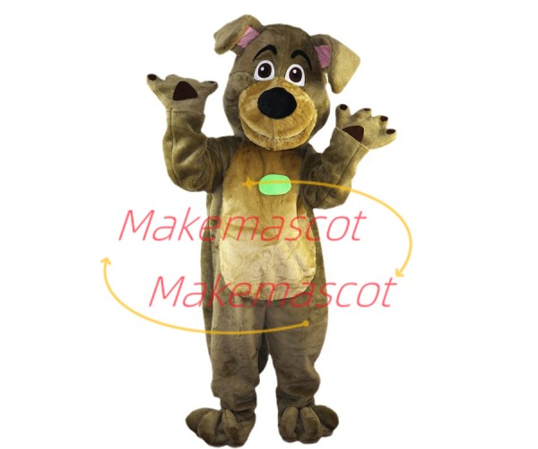 Amicable The Brown House Dog Mascot Costume