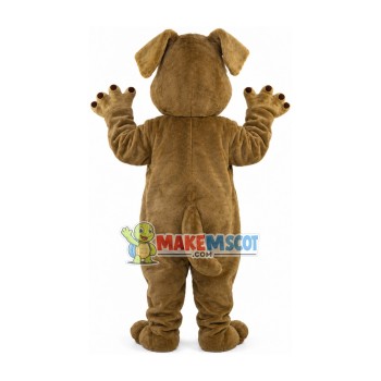 Amicable The Brown House Dog Mascot Costume Amicable The Brown House Dog Mascot Costume