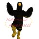 The Jumping Black Long Fur Bird Mascot Costume The Jumping Black Long Fur Bird Mascot Costume