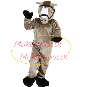 Domesticated Horse With Bit Mascot Costume