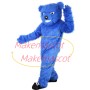 Customized Forceful Blue Bear Mascot Costume