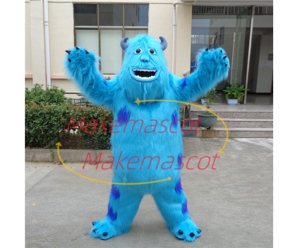 Blue Shaggy Monster Sullivan Mascot Costume